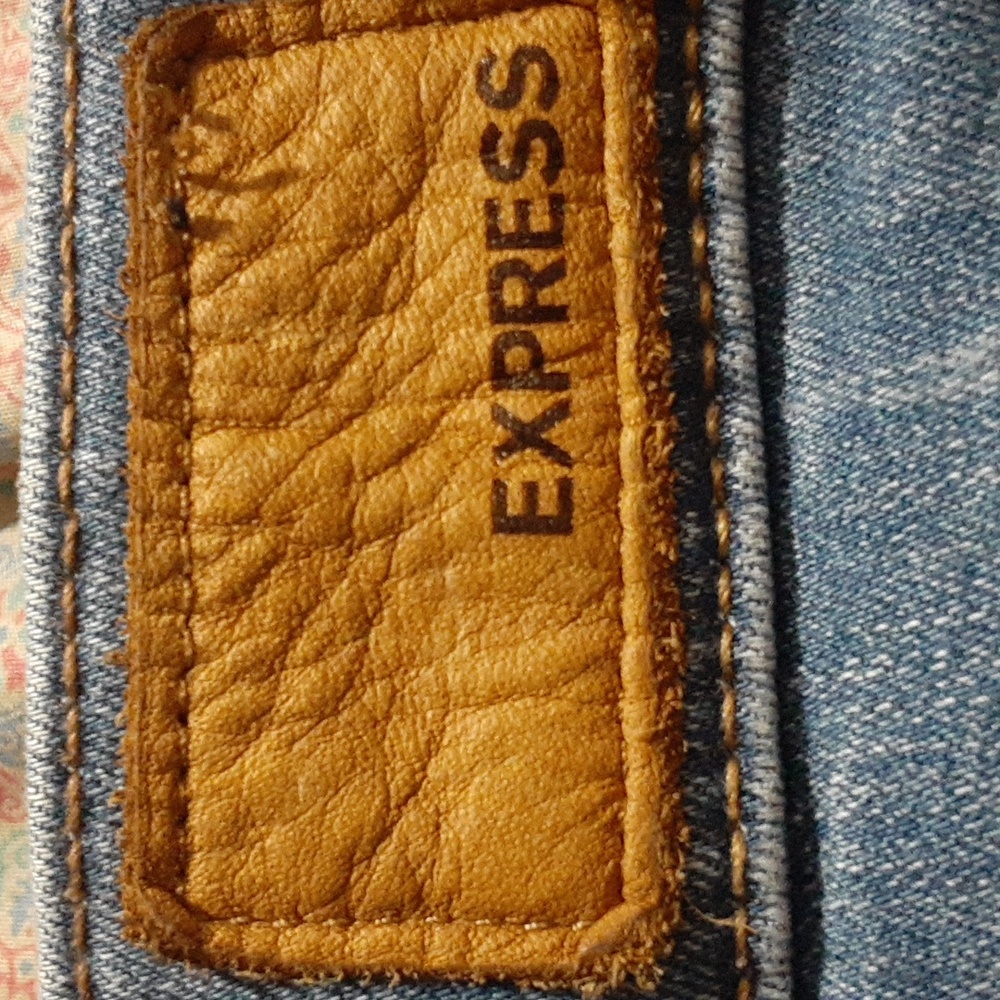 Express Performace Stretch Ankle Legging Mid Rise Jeans Distressed Size 2S/2C - Picture 7 of 8
